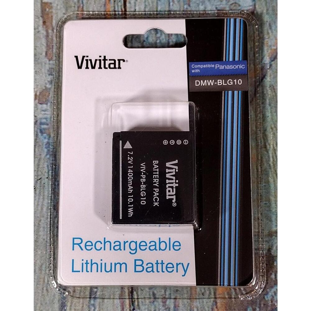 Vivitar Rechargeable Lithium Battery - DMW-BLG10 Compatible with Panasonic - NEW